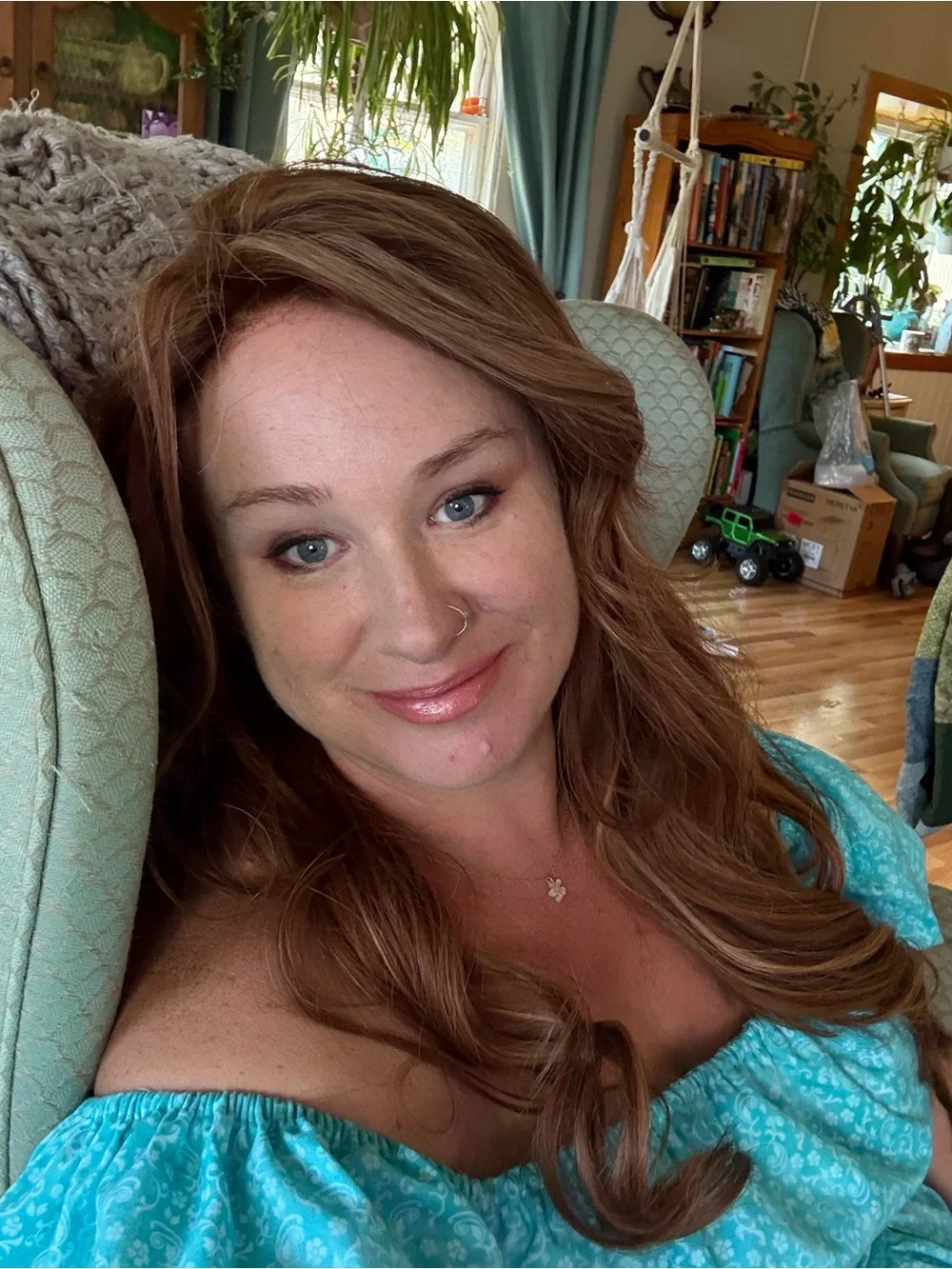 Long Wavy Wig - custom color copper